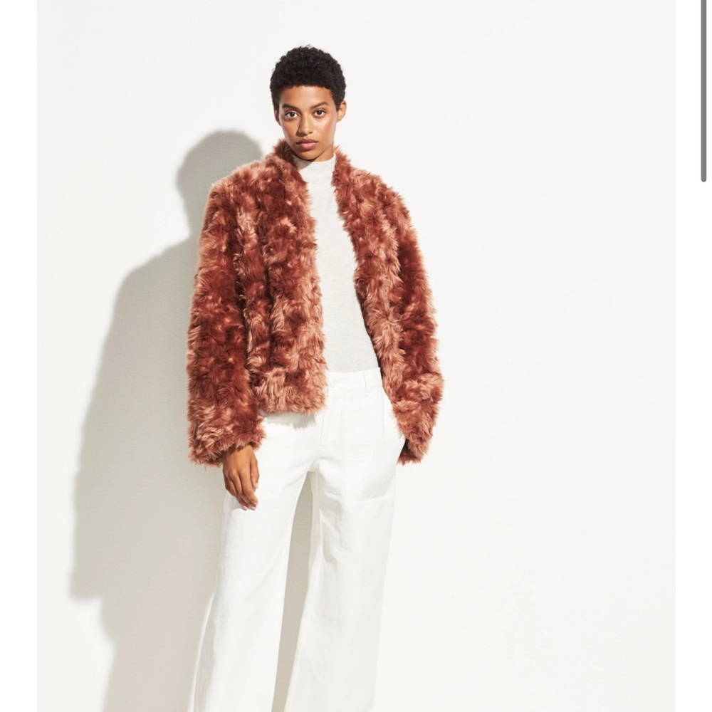Vince faux fur jacket NWT
